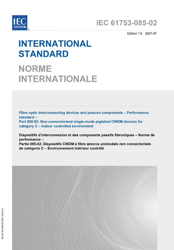 Cover IEC 61753-085-02:2021